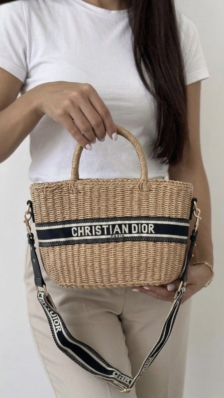 شنطة قش - Dior / عريض